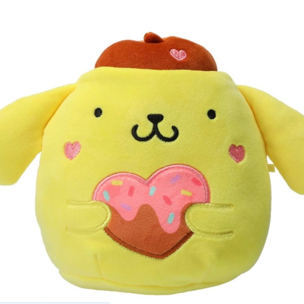 Hello Kitty And Friends Pompompurin Valentines Day Squishmallows 6.5” NWT
